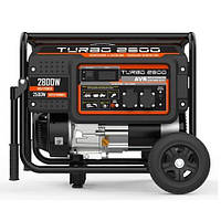 Генератор бензиновый GENERGY TURBO 2800, 2,8кВт, 1ф, колеса, ручн.старт