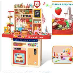 Іграшкова велика дитяча кухня з водою й парою висота 92 см WD R39 P39 червоний, фото 1