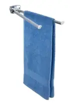 Тримач для рушників Wenko Basic Square, 8 х 5,5 х 42 см, неіржавка сталь, сріблястий