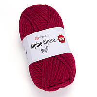 Товста пряжа YarnArt Alpine Alpaca New 1434 Червоний (Ярнарт Альпіна Альпака Нью )
