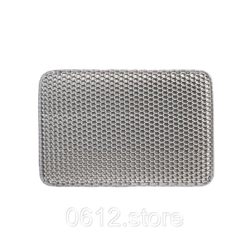 Водонепроникний килимок для котячого туалету EVA сірий/ромб 500*400*10, фото 1