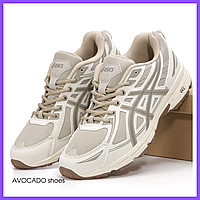 Кроссовки женские и мужские Asics Gel Venture 6 Beige / Асикс гель вентур 6 бежевые 43