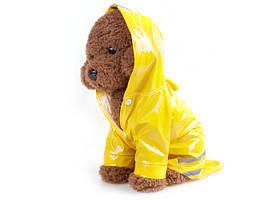 Дощовик на собачку, щітка розмір L (жовтий)