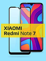 Защитное стекло для Redmi Note 7 / стекло защитное на редми нот 7 / 3D стекло с полной проклейкой экрана