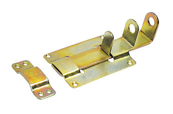 Засувка дверна ГОСПОДАР 155х75 мм оцинкована з петлею для навісного замка 92-0170