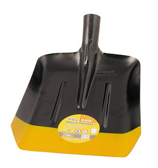 Лопата совкова MASTERTOOL 235х285х360 мм чорно-жовта фарба 0.9 кг 14-6256