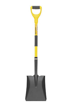 Лопата совкова MASTERTOOL з фібергласовою ручкою 240х300х490 мм 1100 мм порошкове фарбування 14-6278