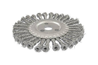 Щітка дискова MASTERTOOL із плетеного дроту 180х22.2 мм 19-9018