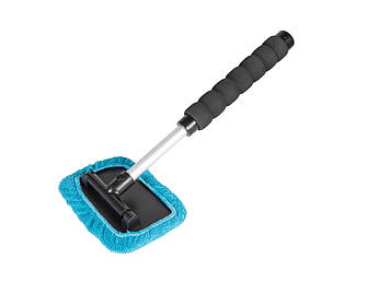Швабра для миття скла автомобільна MASTERTOOL 110х150 мм з телескопічною ручкою 330-445 мм насадка