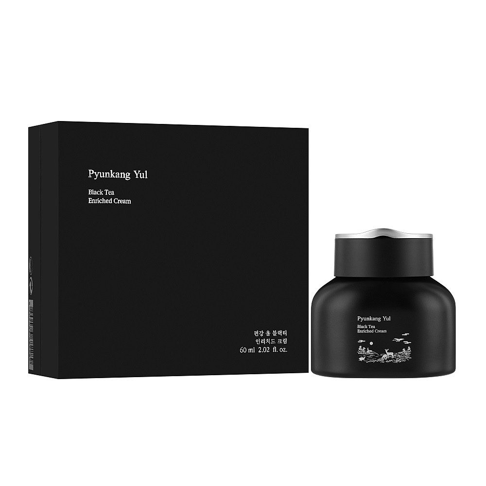 Уцінка! Антивіковий крем для обличчя з чорним чаєм PYUNKANG YUL Black Tea Enriched Cream 60ml (до 31.12.2025)