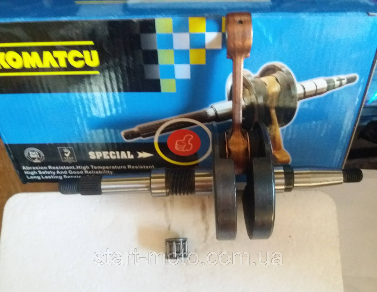 HONDA-50 DIO ZX AF34/35 (щітки 34 mm) Коленвал у зборі фірма COMATCU — Японія під оригінал, фото 1