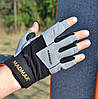 Рукавички для фітнесу MadMax MFG-871 Damasteel Grey/Black XXL, фото 5