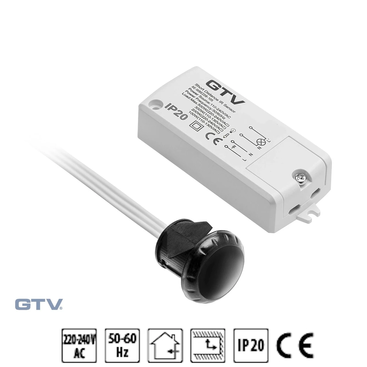 Датчик GTV AE-WBEZDB-10S на відкриття дверей (ON-OFF) 500Вт