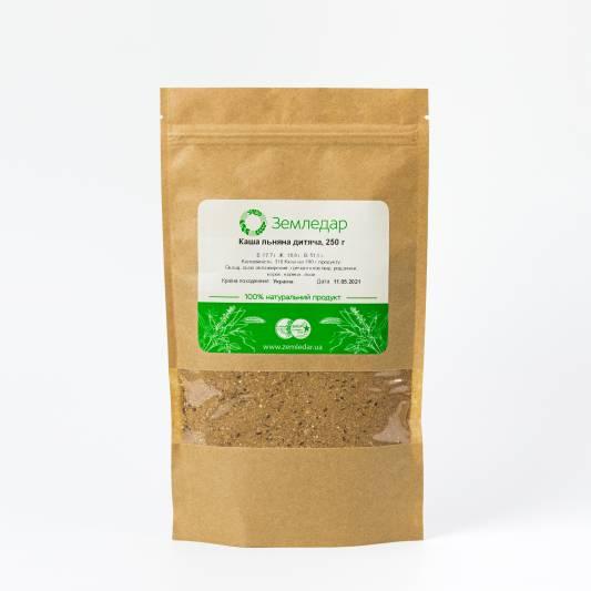 Лляна каша Дитяча Земледар, 250 г, фото 1