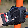 Рукавички для фітнесу MadMax MFG-269 Professional Exclusive Black S, фото 6