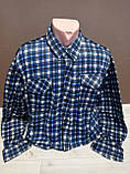 Сорочка чоловіча Glo-story 54-64 р Утеплена чоловіча сорочка Картата сорочка чоловіча Сорочка на флісі, фото 6