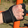 Розпродаж - Рукавички для фітнесу MadMax MFG-303 MAXGRIP neoprene wraps Black/Grey L/XL, фото 5