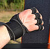 Рукавички для фітнесу MadMax MFG-303 MAXGRIP neoprene wraps Black/Grey L/XL, фото 2