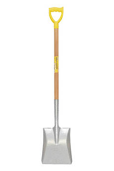 Лопата совкова MASTERTOOL з держаком і ручкою 225х275х490 мм 1200 мм молоткове фарбування 14-6269