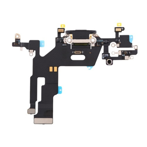 Шлейф iPhone 11 з роз`ємом зарядки, аудіо та мікрофоном black (Original PRC), фото 1