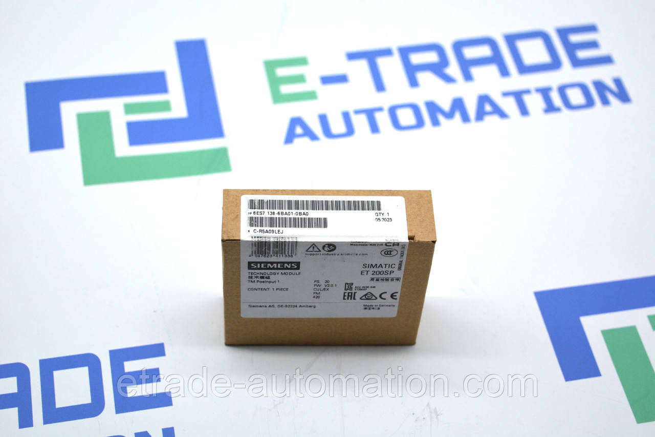 Лічковий модуль Siemens ES7138-6BA01-0BA0