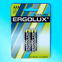 Батарейки Ergolux Alkaline LR3 щелочные комплект 2 шт