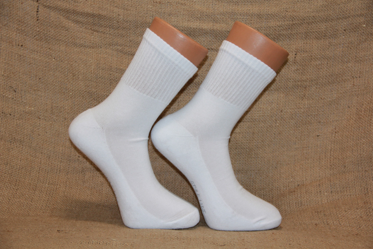 Спортивні чоловічі шкарпетки з махровою підошвою STYLE LUXE КЛ 41-45 білий