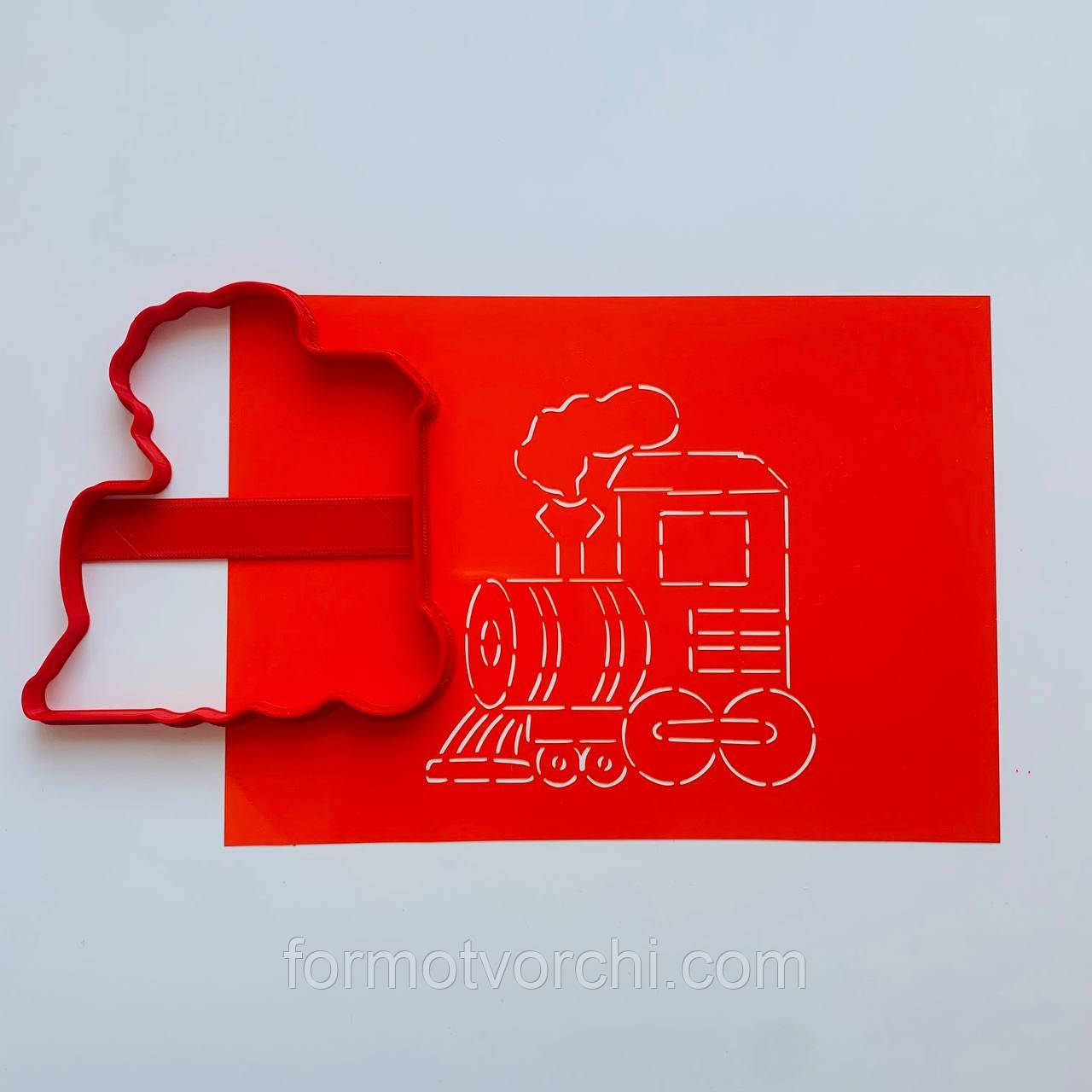 3D-формочки-вирубки для пряників "Новорічний потяг 4", фото 1