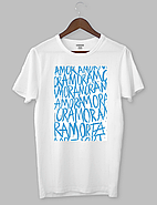 Крута футболка з прикольним принтом "AMORE Blue", фото 2