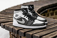 Женские Кроссовки Nike Air Jordan 1 High Grey White Black 38-39-40-41