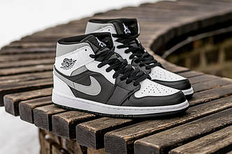 Жіночі Кросівки Nike Air Jordan 1 High Grey White Black 38-39-40-41