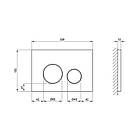 Комплект інсталяції Q-TAP Nest/Robin с унітазом Q-TAP кнопка сатин 176942 QT1333046EUQW45145, фото 4