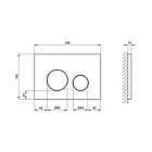 Комплект інсталяції Q-TAP Nest/Robin с унітазом Q-TAP кнопка хром 176944 QT1333046EUQW45146, фото 4