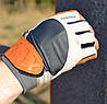 Рукавички для фітнесу MadMax MFG-850 Crazy Grey/Orange L, фото 4