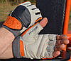 Рукавички для фітнесу MadMax MFG-850 Crazy Grey/Orange XL, фото 6