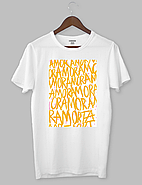 Футболка з прикольним принтом "AMORE Orange", фото 2