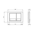 Комплект інсталяції Q-TAP Nest/Jay с унітазом Q-TAP кнопка сатин 176960 QT07335177W45135, фото 4