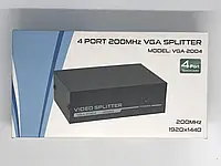 Комутатор VGA Splitter 1*4 200MHz