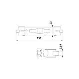 Лампа натрієва високого тиску 150W 220V 13000lm 2000K RX7s 23x134mm трубчата [l0450009] E.NEXT e.lamp.hps, фото 2
