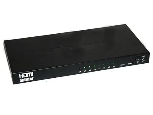 HDMI 1x8 портів спліттер, розгалужувач, комутатор 4K Full HD 3D