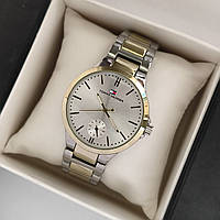 Жіночий наручний годинник Tommy Hilfiger (Томі Хілфігер) комбінованого кольору, на браслеті - код 2302b
