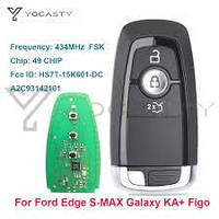 Ключ Ford Mustang JR3T-15K601-DB 3 кнопки, с чипом Hitag Pro, 434Mhz,