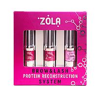 ZOLA Набор для ламинирования NEW Brow&Lash Protein Reconstruction System