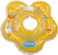 Круг для купания младенцев на шею (желтый) LN-1558