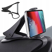 Автомобільний тримач для смартфону для приладової панелі прищіпка RoSH чорний