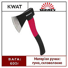 Сокира фібергласова ручка Vitals A06-35F 600г довжина рукоятки 350 мм Універсальна сокира колун