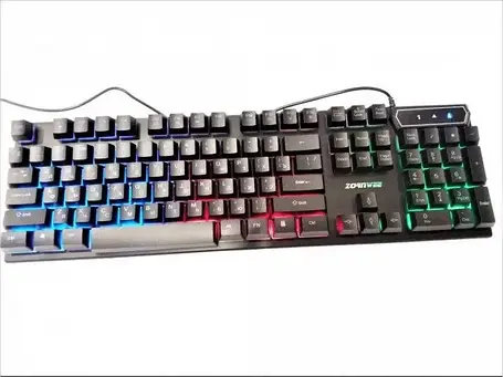 Клавіатура провідна ZORNWEE ZE-510 RGB мультимедійна, фото 1
