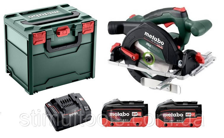 Акумуляторна дискова пила Metabo KS 18 LTX 57 BL LiHD 2x8.0 А·год, фото 1