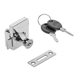 Замок GTV подвійний до скла 409 Хром