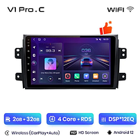 Junsun 4G Android магнитола для  Suzuki SX4 2006-2013 For Fiat Sedici 2005-20 2Гб ОЗУ + WiFi